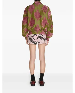 DRIES VAN NOTEN 花柄ボンバージャケット - グリーン - サムネイル4