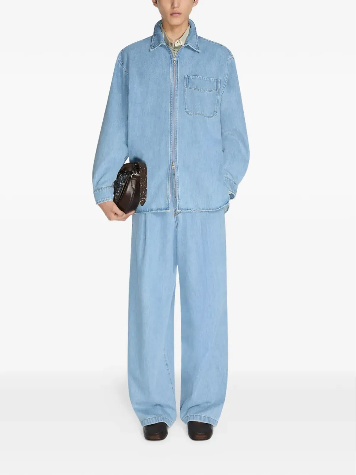 DRIES VAN NOTEN ジップドシャツ - 画像2