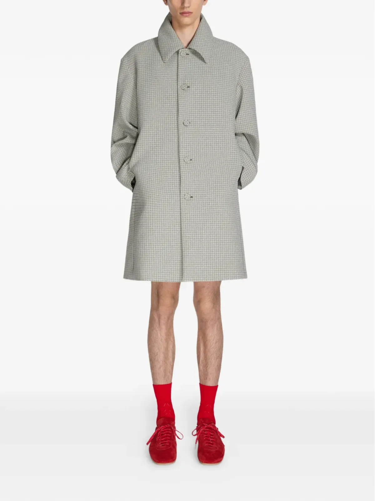 DRIES VAN NOTEN ジャカードコットンソックス - レッド - 画像2