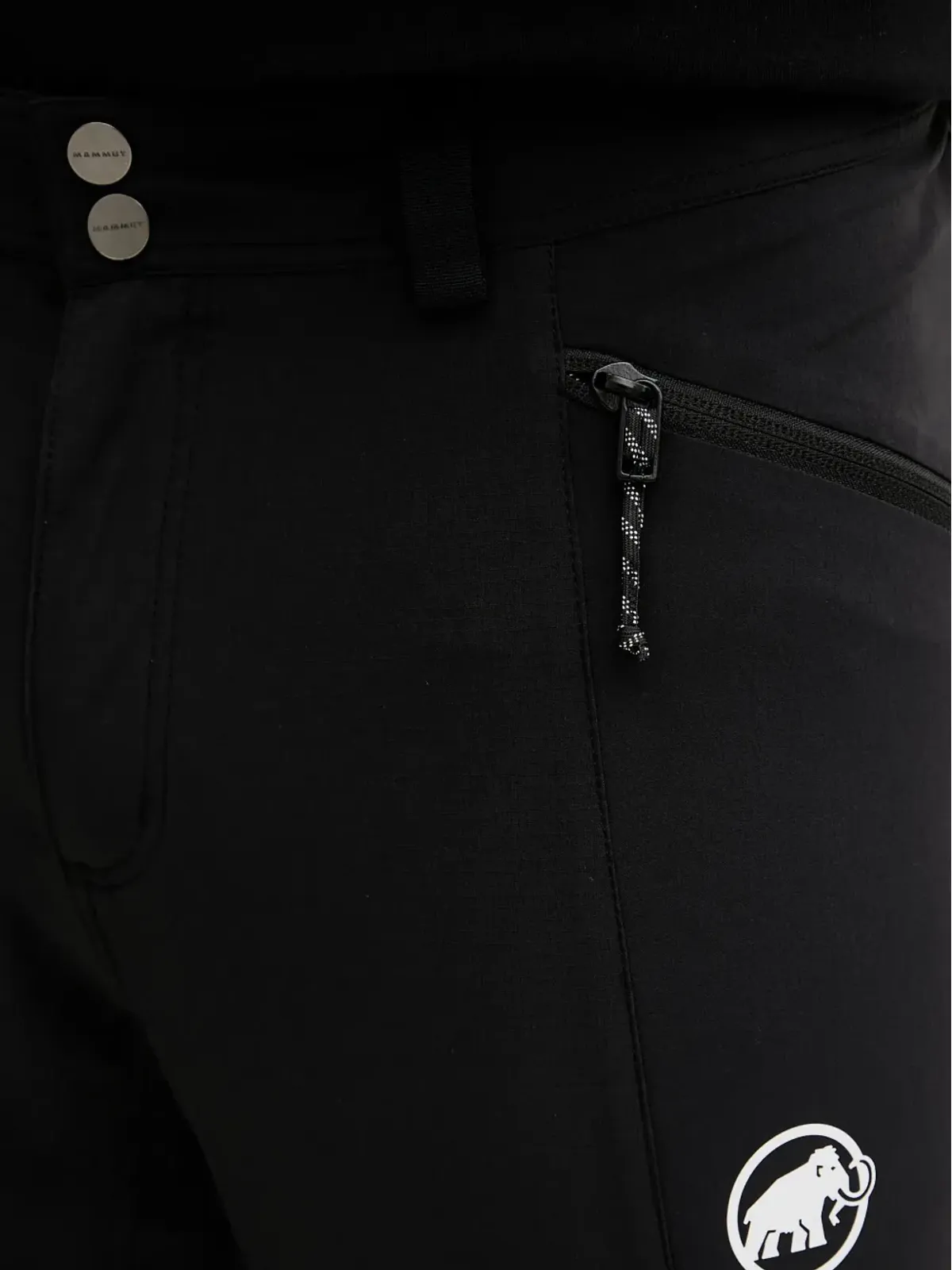 Mammut Ducan ロゴディテールのパフォーマンストラウザー ブラック - 画像5