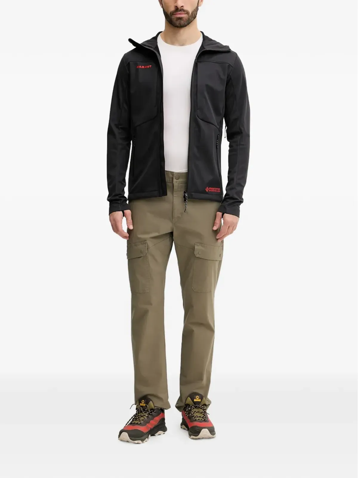 Mammut ロゴプリントの軽量ジャケット - 画像2