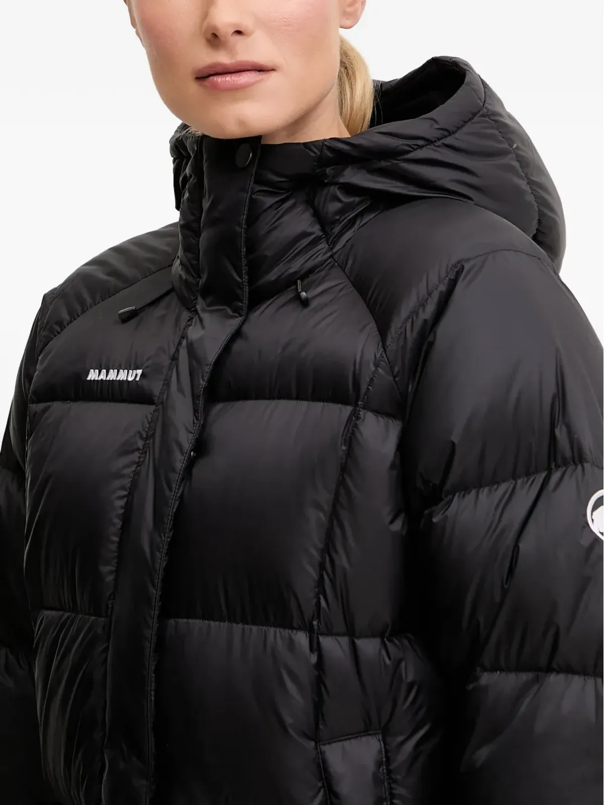 Mammut ロゴプリント入りパデッドジャケット ブラック - 画像4