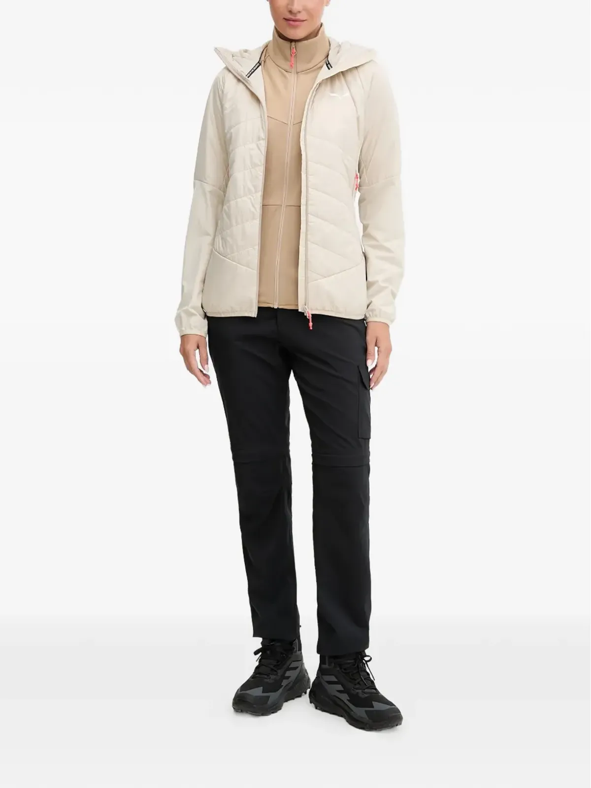 Salewa オルトレス・ハイブリッド・キルティングフードジャケット - Neutrals - 画像2