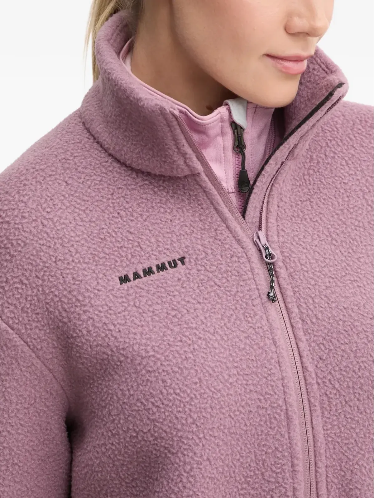 Mammut ロゴ刺繍入りフリーススウェットシャツ - 画像4