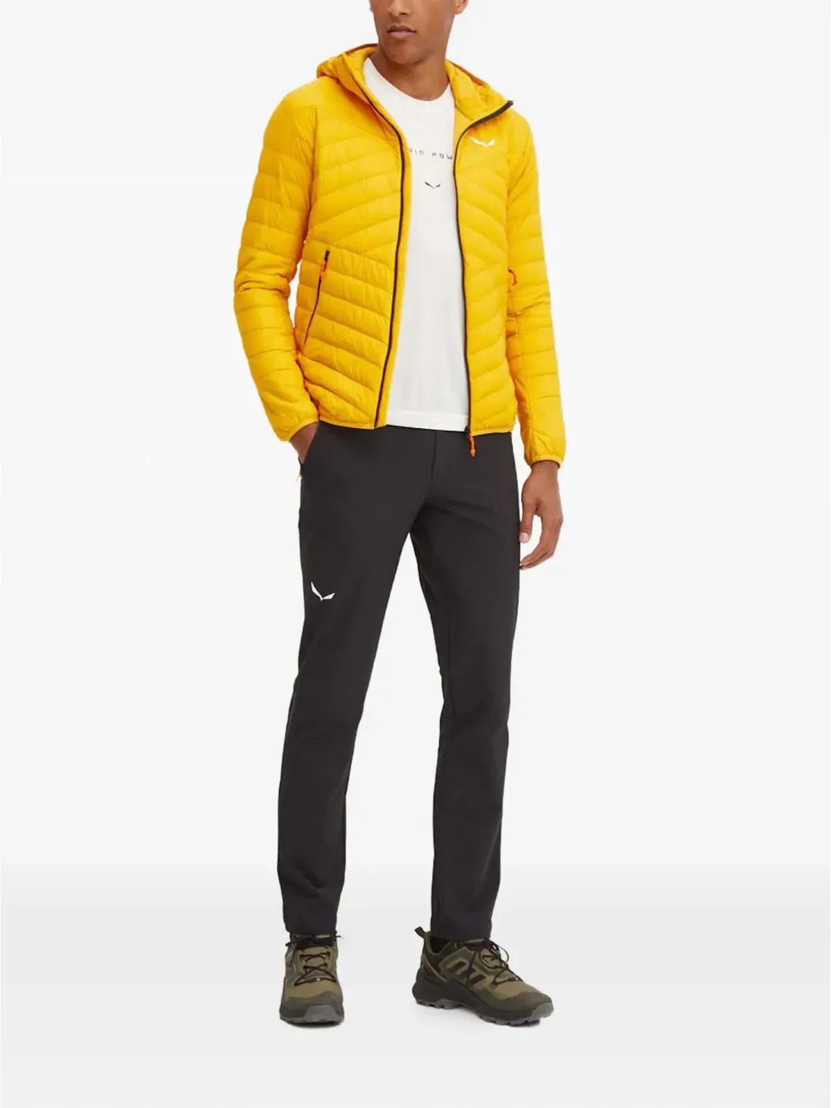 Salewa ブレンタ フード付き キルティング ジャケット - イエロー - 画像2