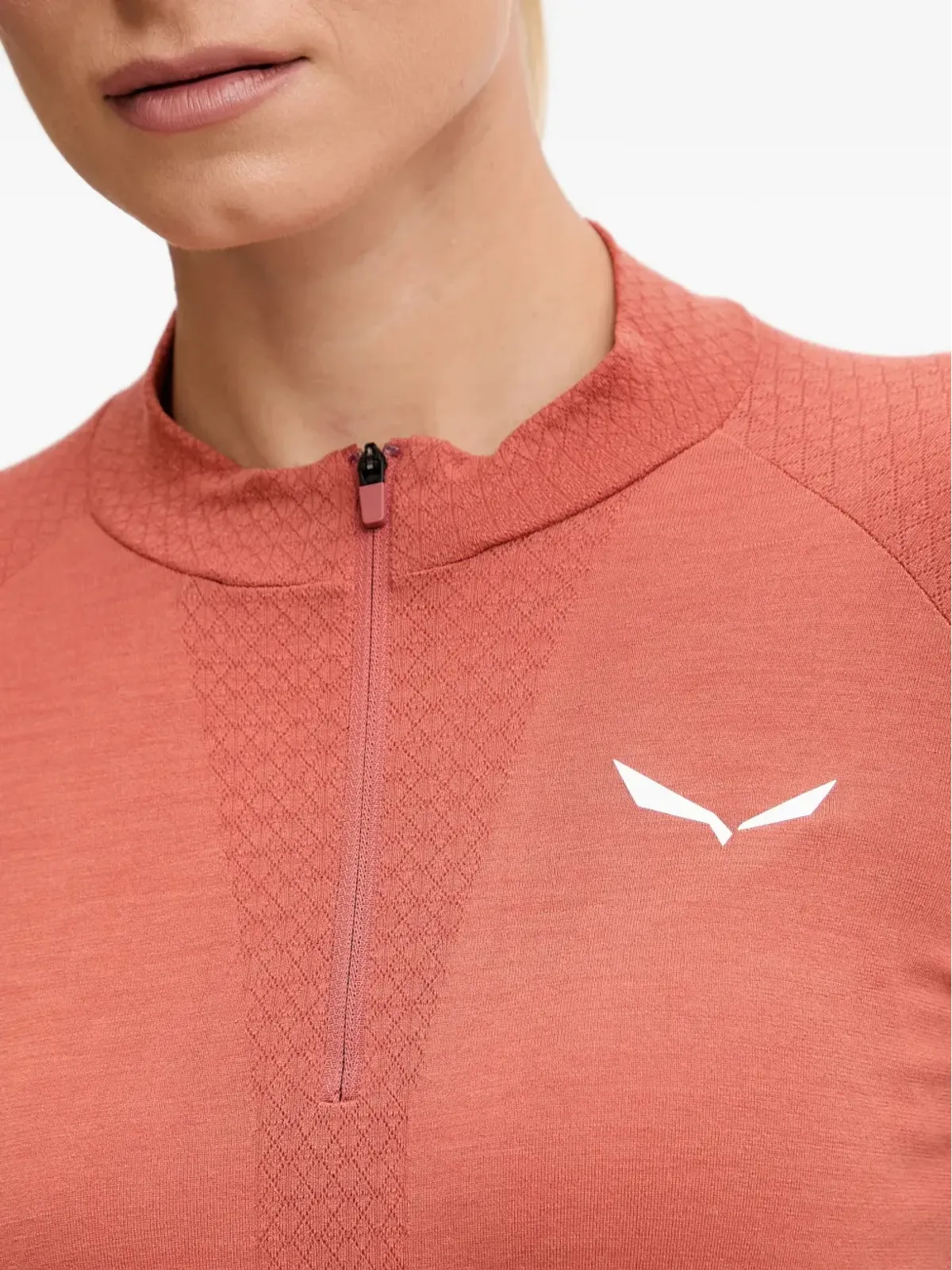 Salewa Zebru 半ジップTシャツ - 画像5