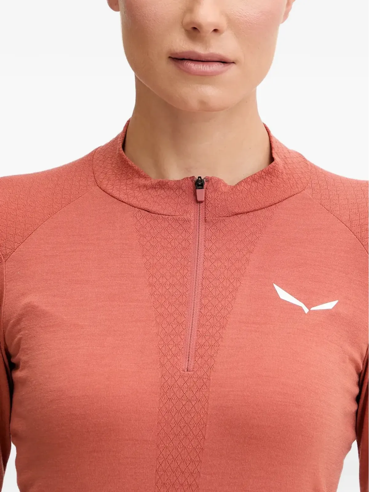 Salewa Zebru 半ジップTシャツ - 画像4