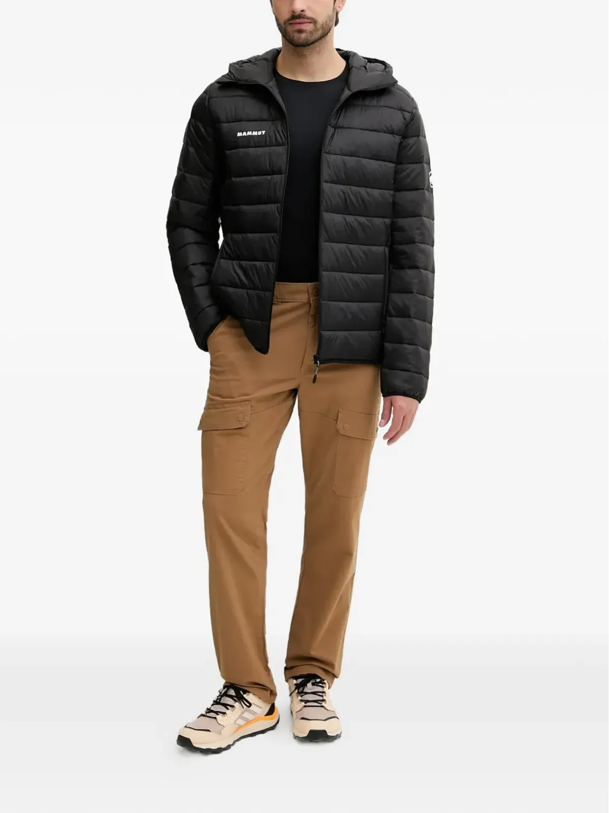 Mammut Crag INジップアップフード付きキルティングジャケット - 画像2