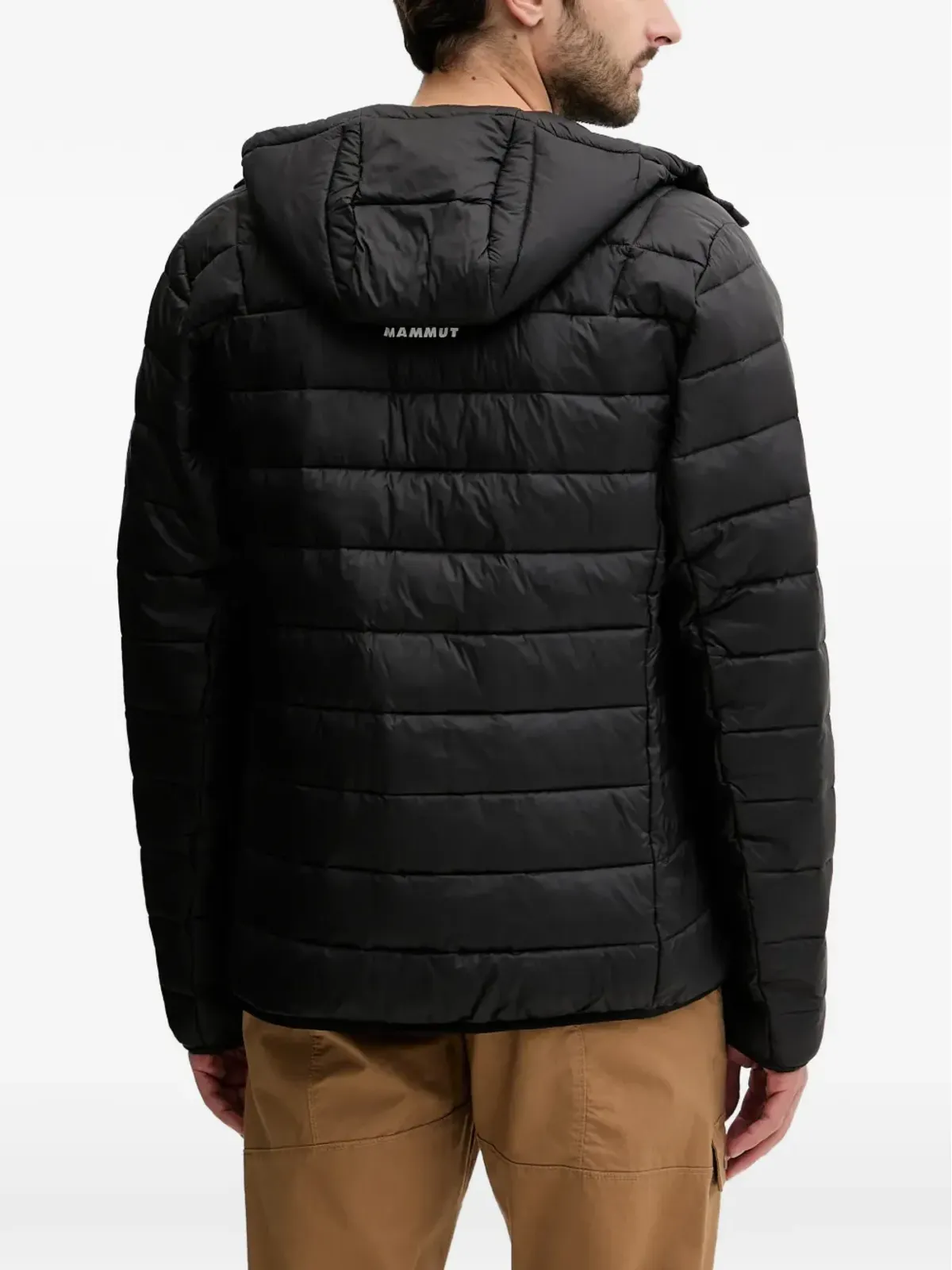 Mammut Crag INジップアップフード付きキルティングジャケット - 画像3