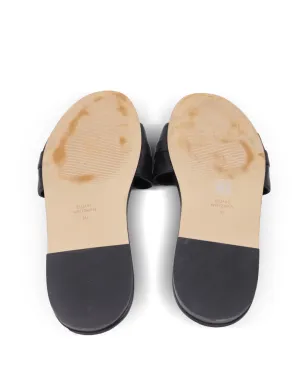 Stuart Weitzman クリスタル装飾レザーサンダル - ブラック - サムネイル5