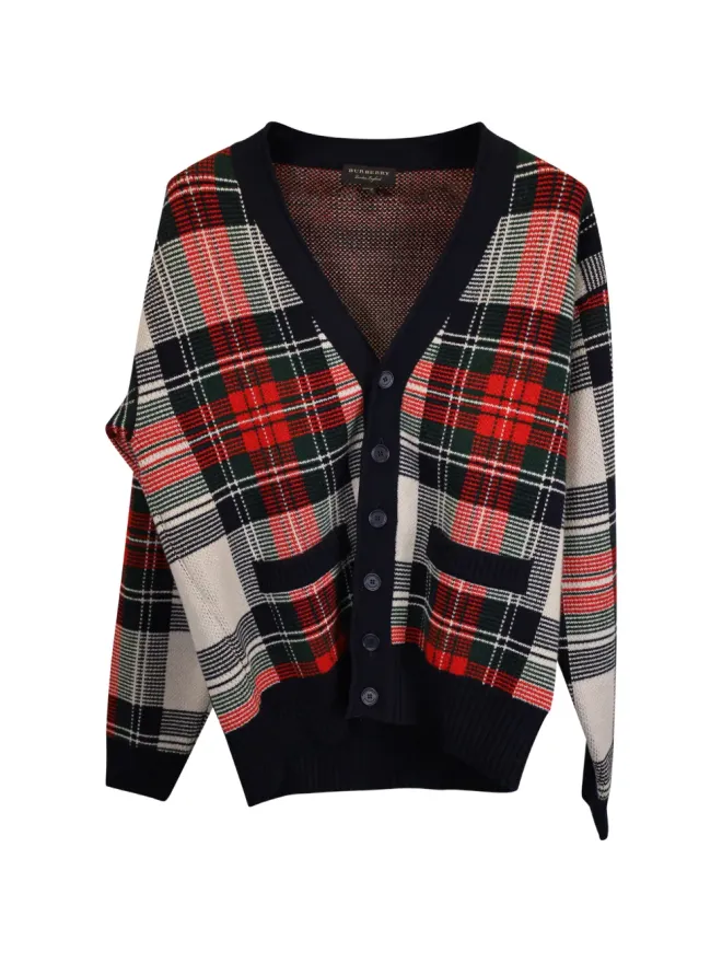 Burberry Pre-Owned Burberry Pre-Owned チェック柄 Vネック カーディガンの商品画像
