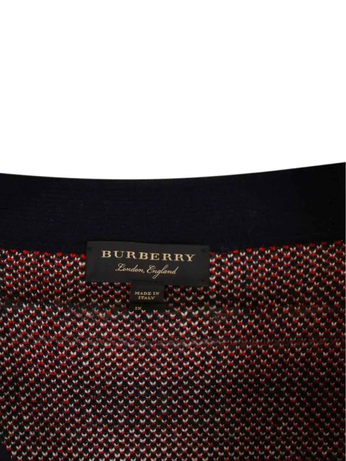 Burberry Pre-Owned チェック柄 Vネック カーディガン - 画像3