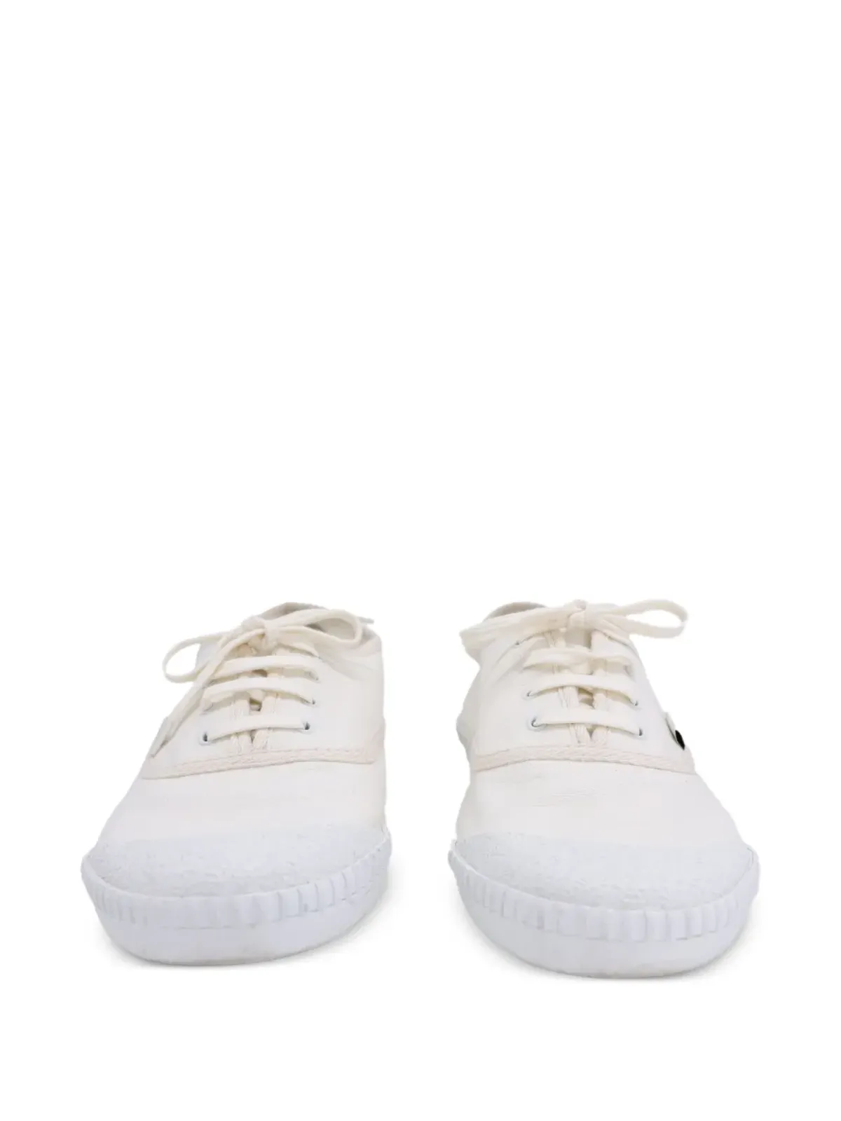 Saint Laurent Pre-Owned Wes lace-up sneakers - White - 画像3