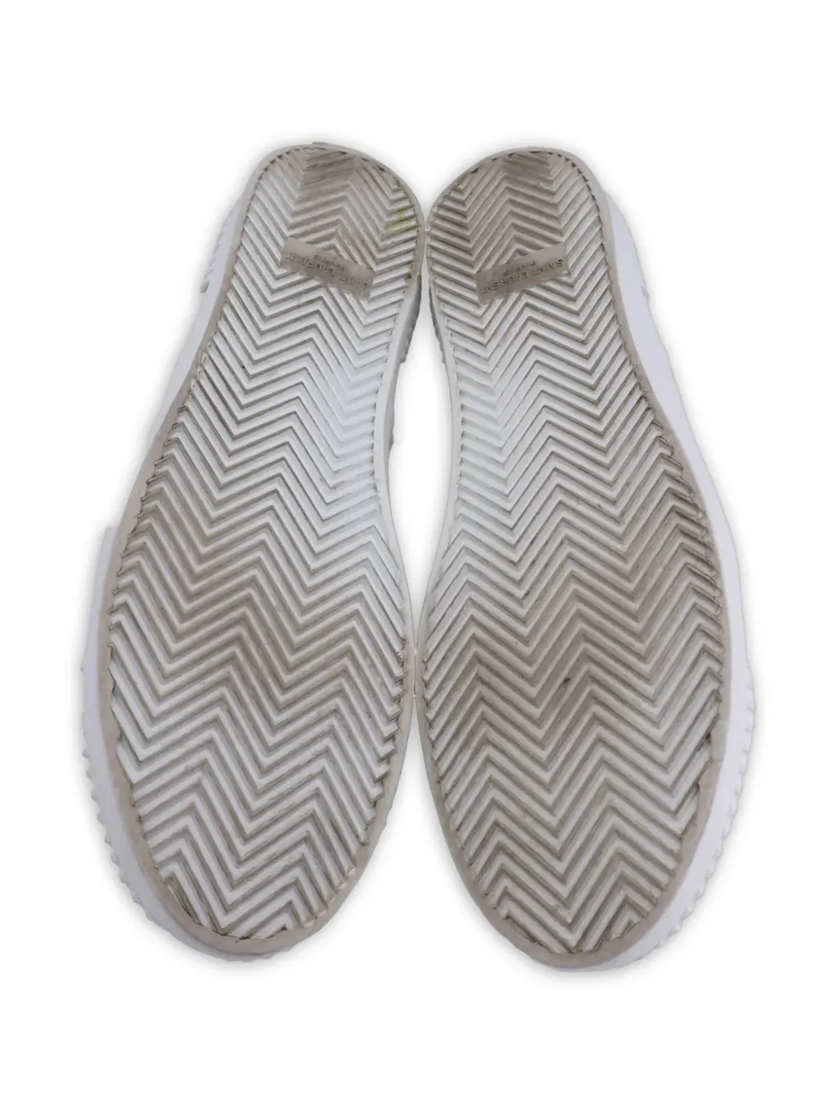 Saint Laurent Pre-Owned Wes lace-up sneakers - White - 画像4