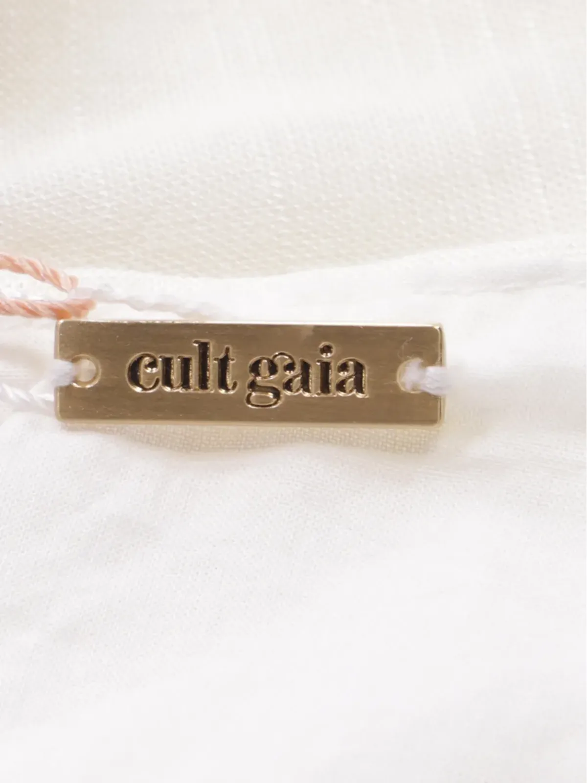 Cult Gaia カットアウトサイドスリットホルターネックドレス（ビンテージ） - ホワイト - 画像4