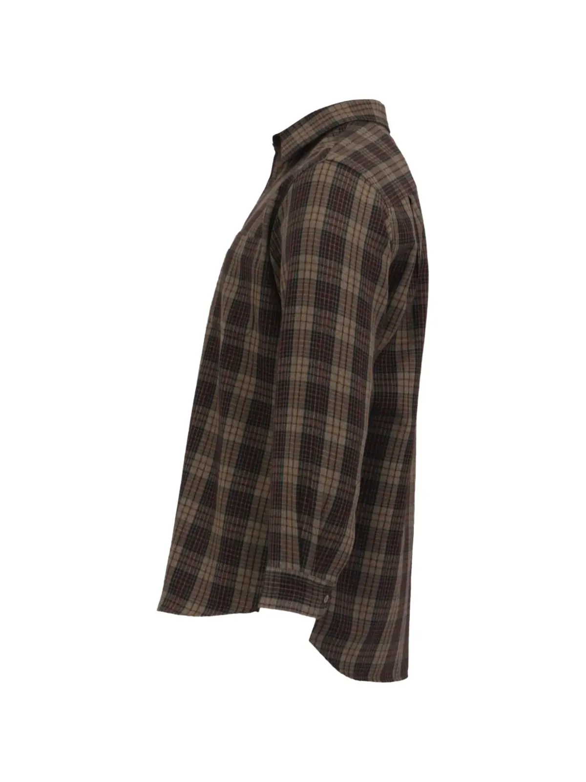 Saint Laurent Pre-Owned フランネルチェックシャツ ブラウン - 画像3