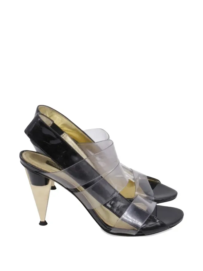 Dolce & Gabbana Pre-Owned Dolce & Gabbana Pre-Owned スカルプチャードヒールのスリングバックサンダル - Whiteの商品画像
