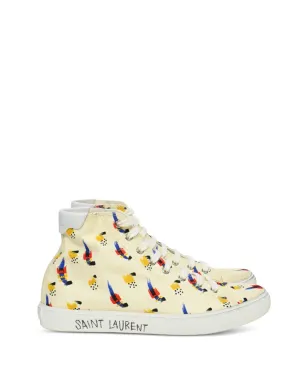 Saint Laurent Pre-Owned ミッドトップ プリント スニーカー - サムネイル1