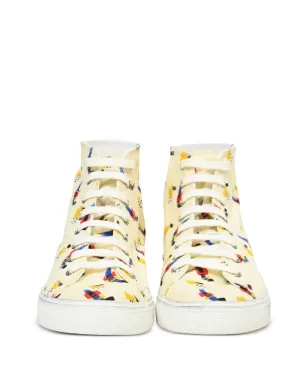 Saint Laurent Pre-Owned ミッドトップ プリント スニーカー - サムネイル5