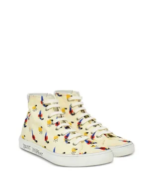 Saint Laurent Pre-Owned ミッドトップ プリント スニーカー - サムネイル2