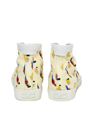Saint Laurent Pre-Owned ミッドトップ プリント スニーカー - サムネイル3
