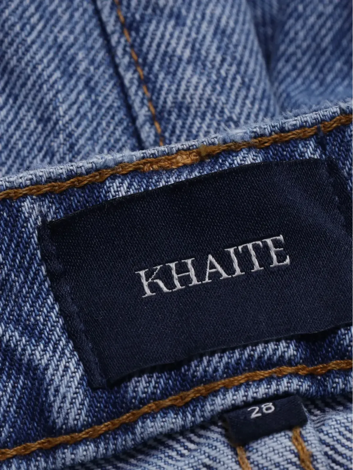 KHAITE ビンテージ Abigail リップドジーンズ - ブルー - 画像4