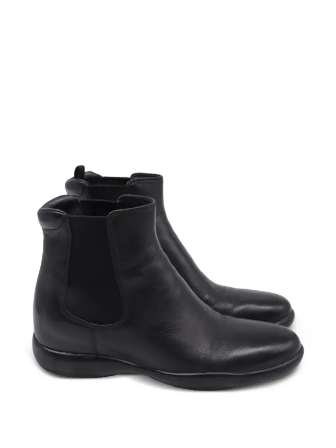 Prada Pre-Owned Prada Pre-Owned チェルシー レザー アンクルブーツ ブラックの商品画像