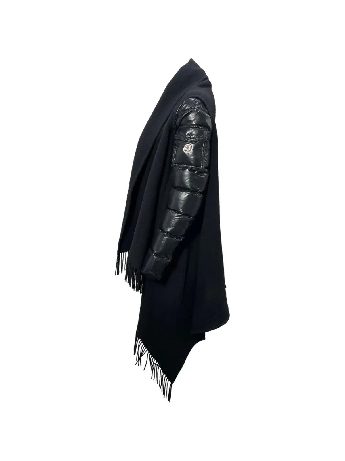 Moncler Vintage 袖フリンジケープコート - 画像3