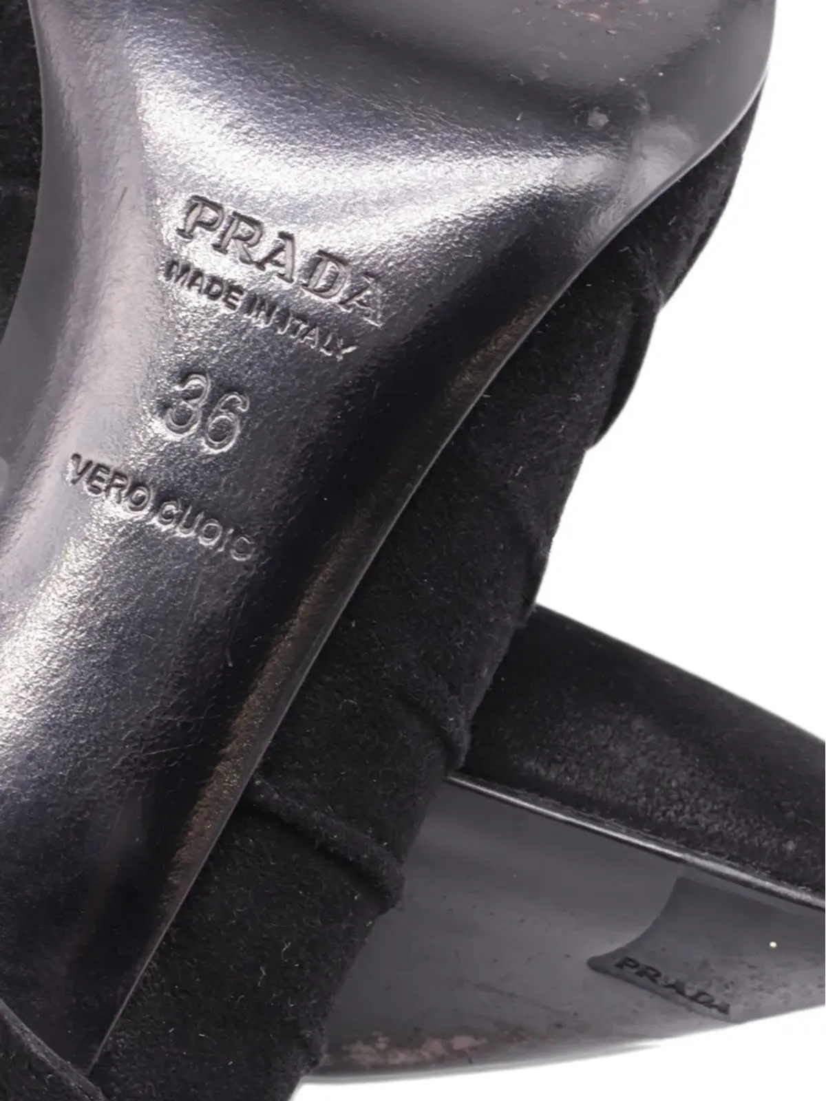 Prada Pre-Owned プリーツ入りポインテッドトゥパンプス - ブラック - 画像5