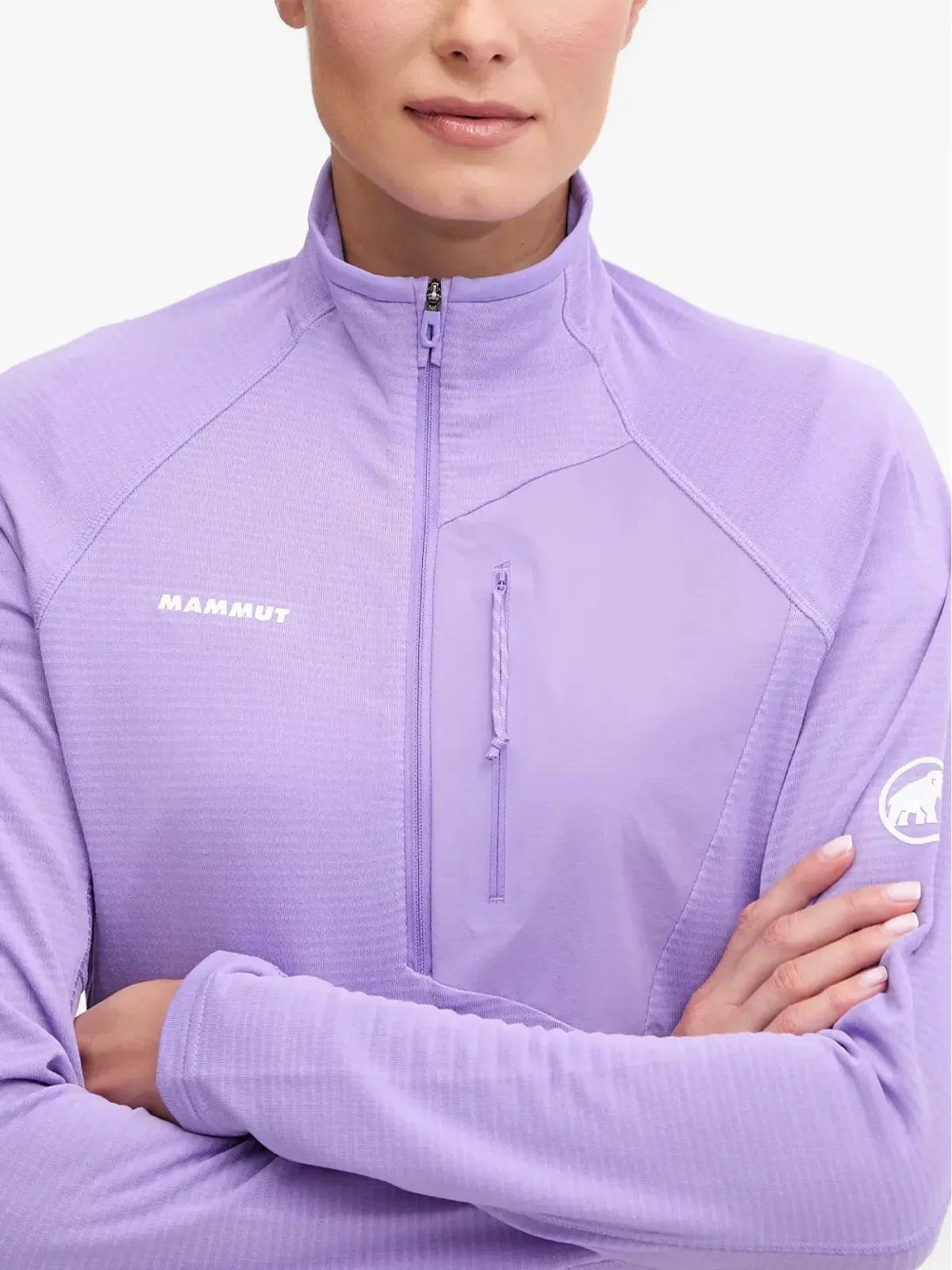 Mammut アエナジーライト ハーフジップトップ - パープル - 画像4