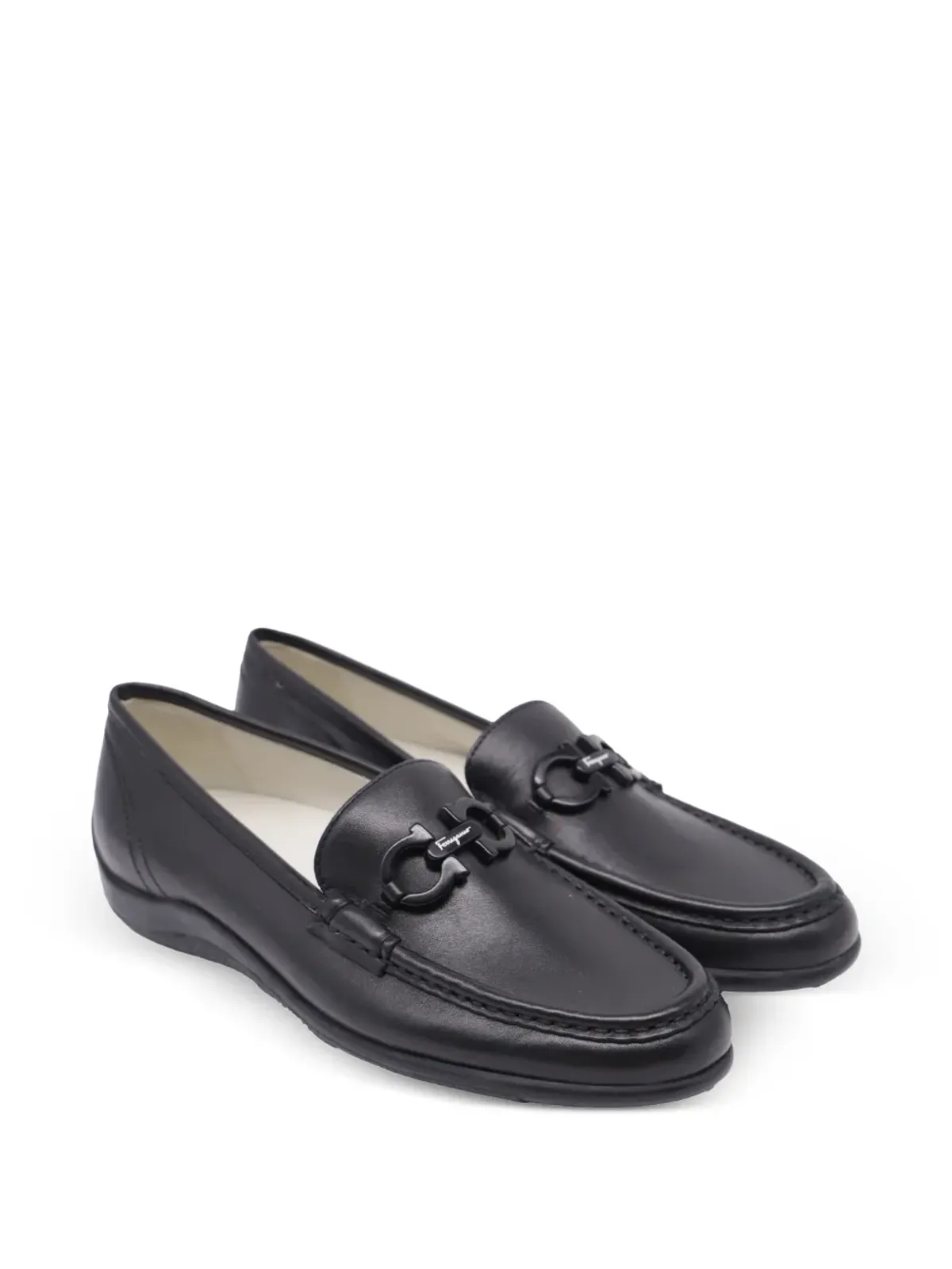 Ferragamo Pre-Owned ガンチーニ ローファー - 画像2