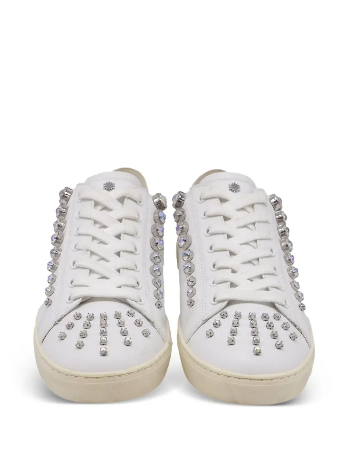 Stuart Weitzman クリスタル装飾 ロートップスニーカー - 画像4