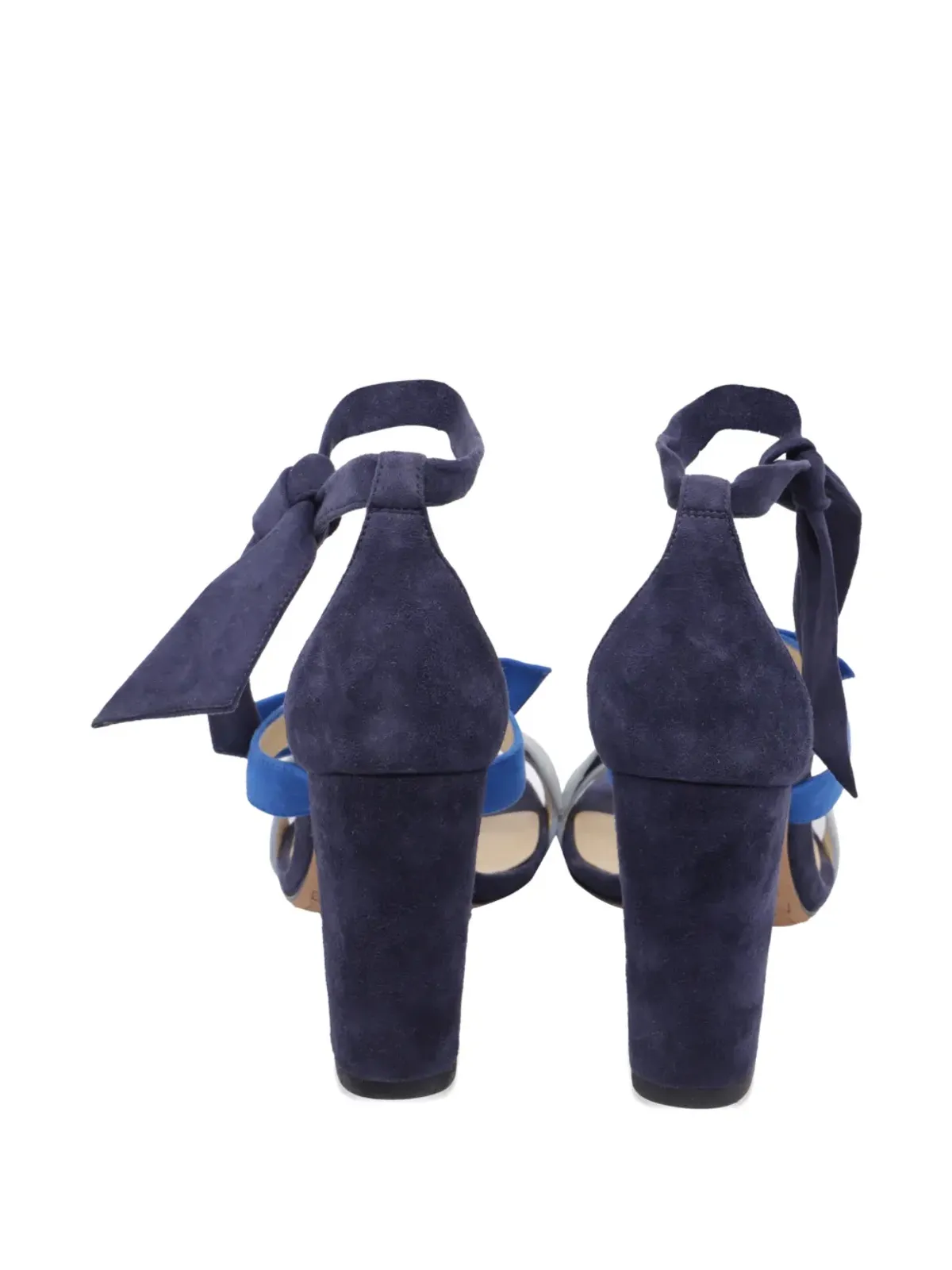 Alexandre Birman ロリータ ノット スエード ヒールサンダル - 画像5