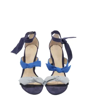 Alexandre Birman ロリータ ノット スエード ヒールサンダル - サムネイル4