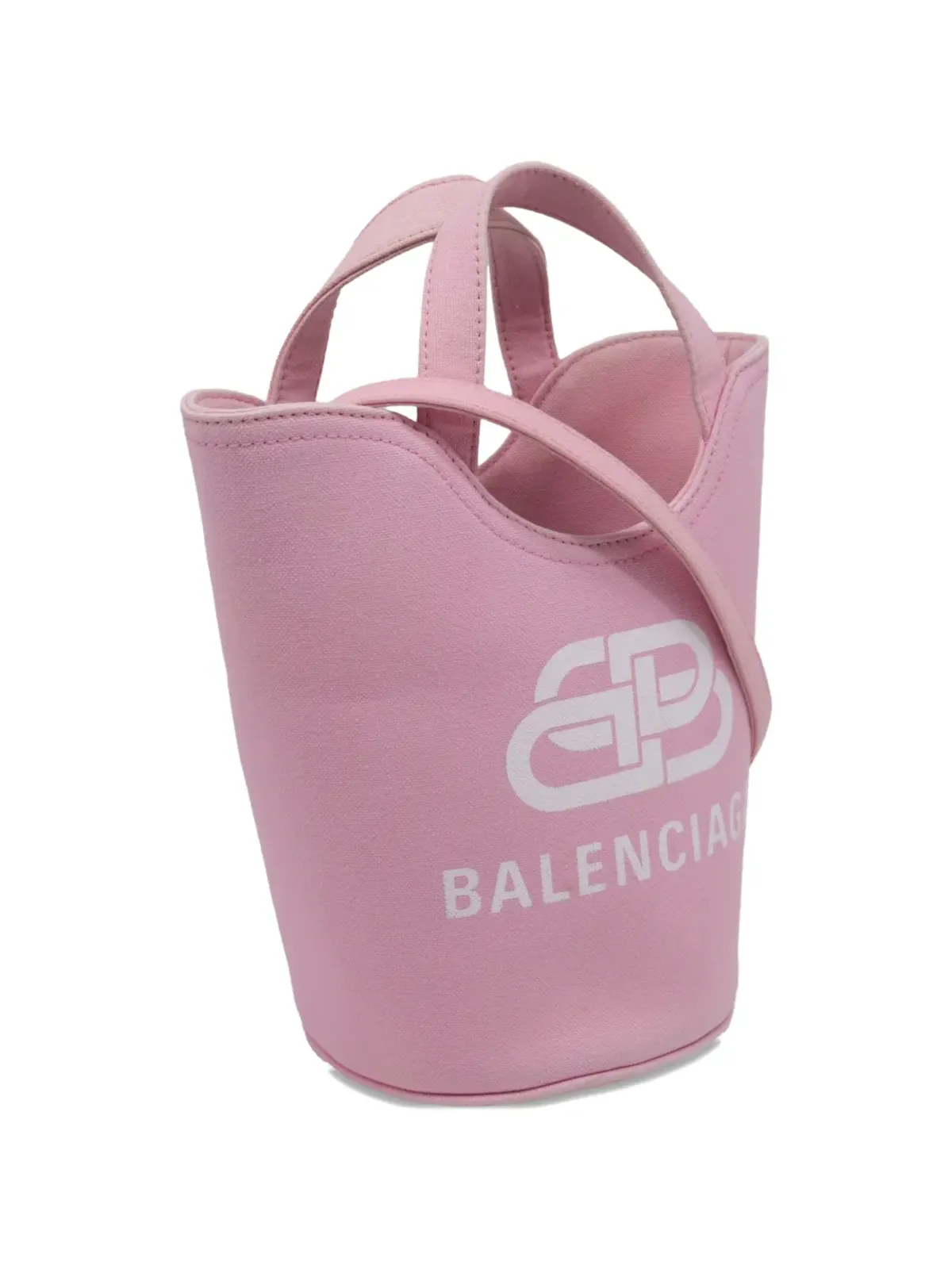 Balenciaga Pre-Owned Wave canvas bucket bag - Pink - 画像3