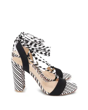 Gianvito Rossi ストライプ柄ストラップサンダル（ホワイト） - サムネイル1