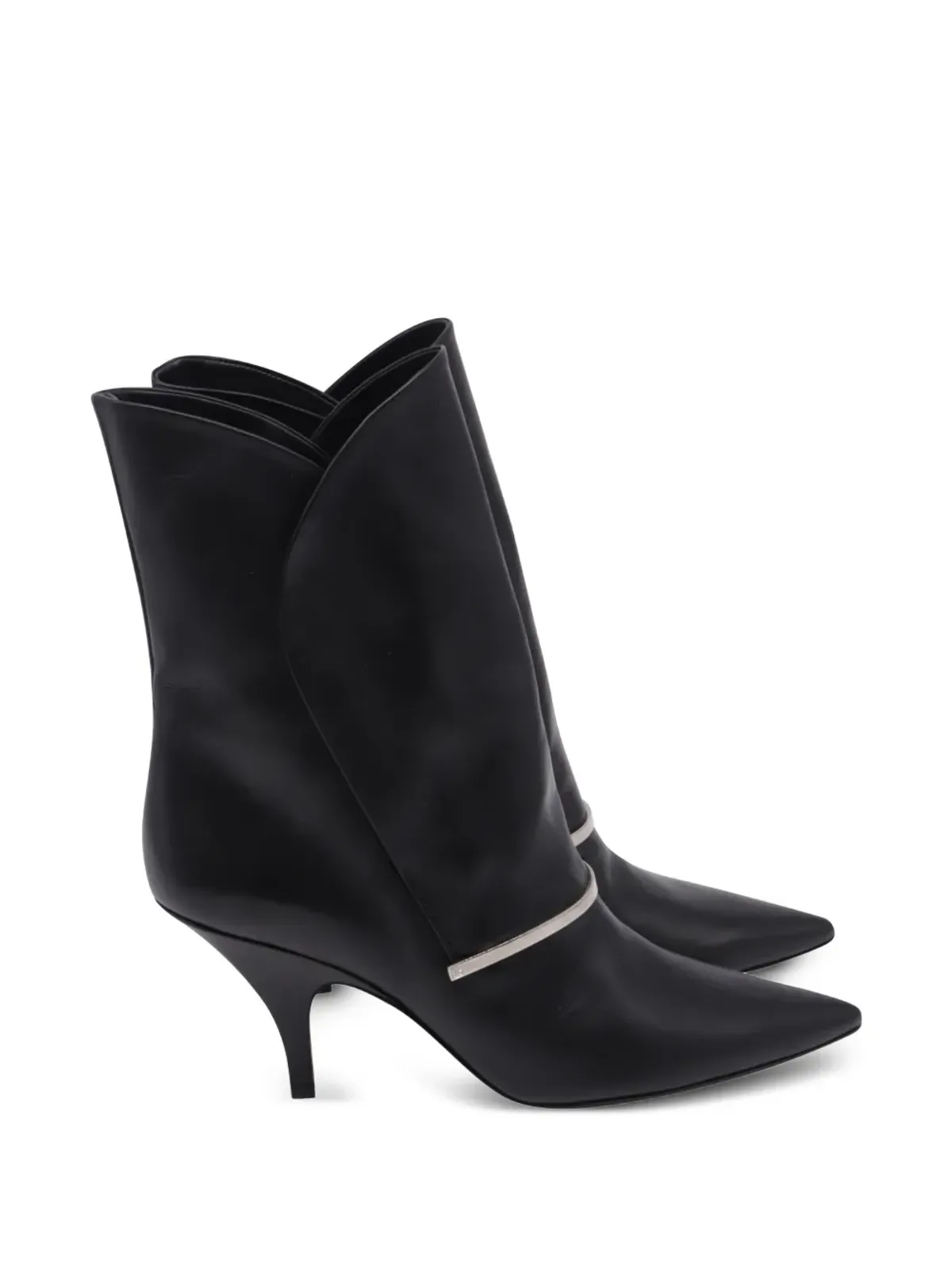 Givenchy Pre-Owned embellished pointed ankle boots - Black - 画像1