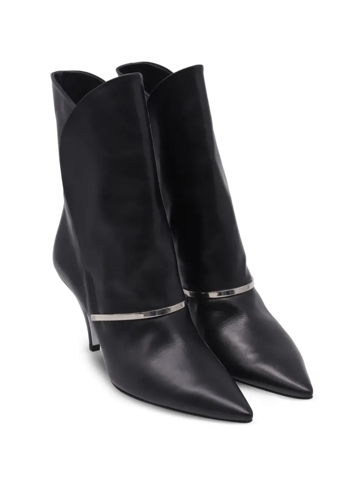 Givenchy Pre-Owned embellished pointed ankle boots - Black - 画像2