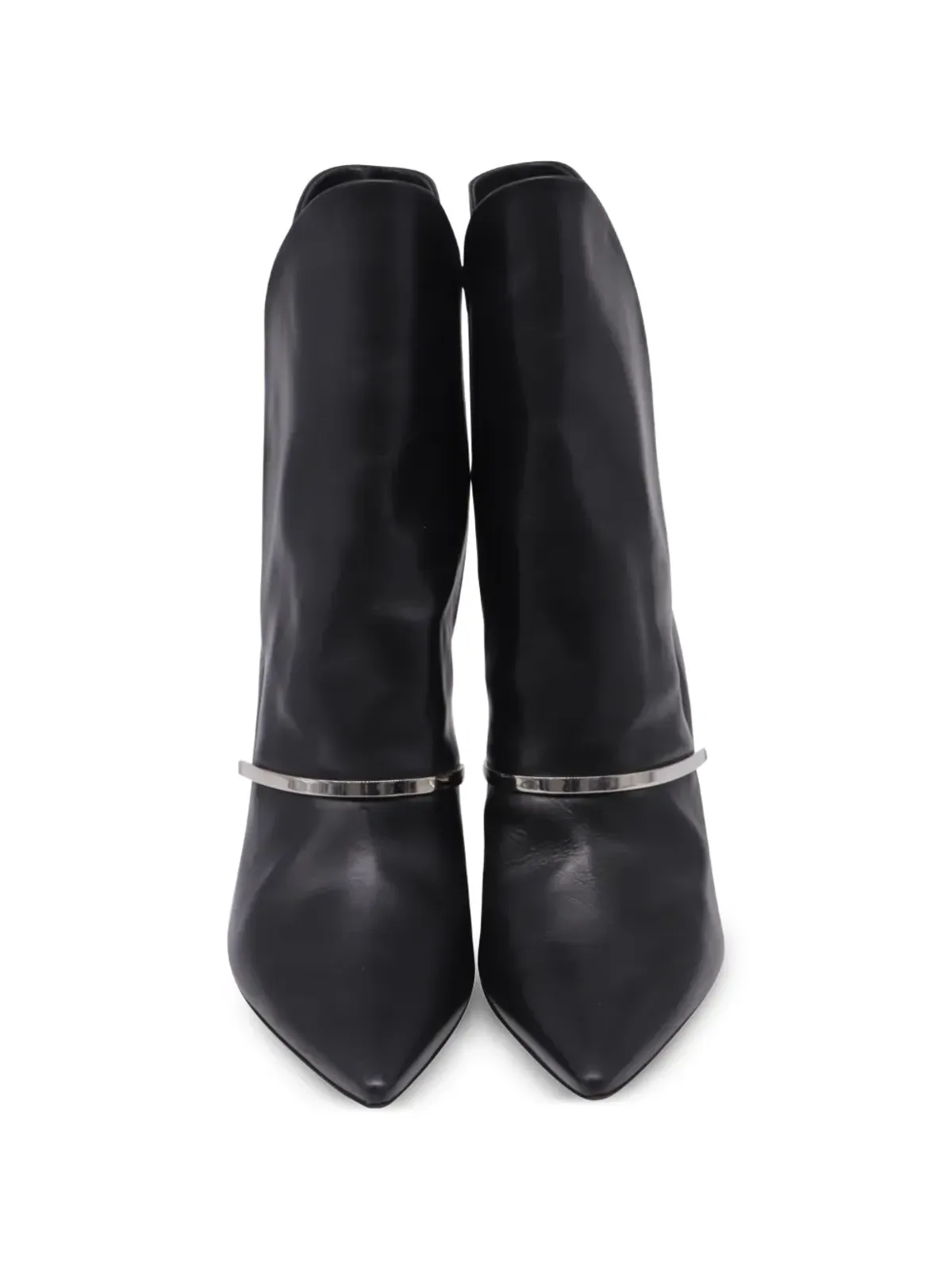 Givenchy Pre-Owned embellished pointed ankle boots - Black - 画像4