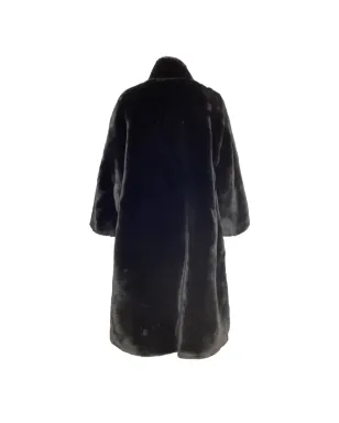 Balenciaga Pre-Owned フェイクファー ボタン付きコート（ブラック） - サムネイル2