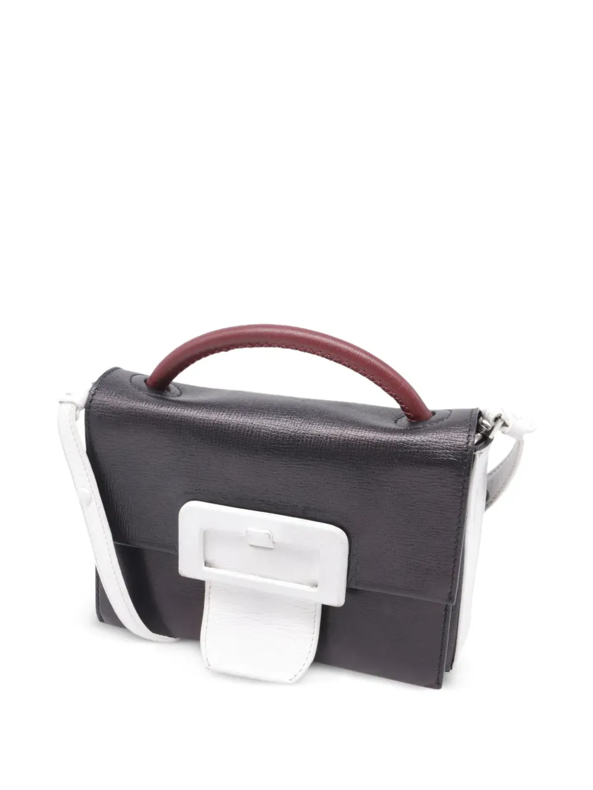 Maison Martin Margiela Pre-Owned バックルディテール レザートートバッグ - 画像3