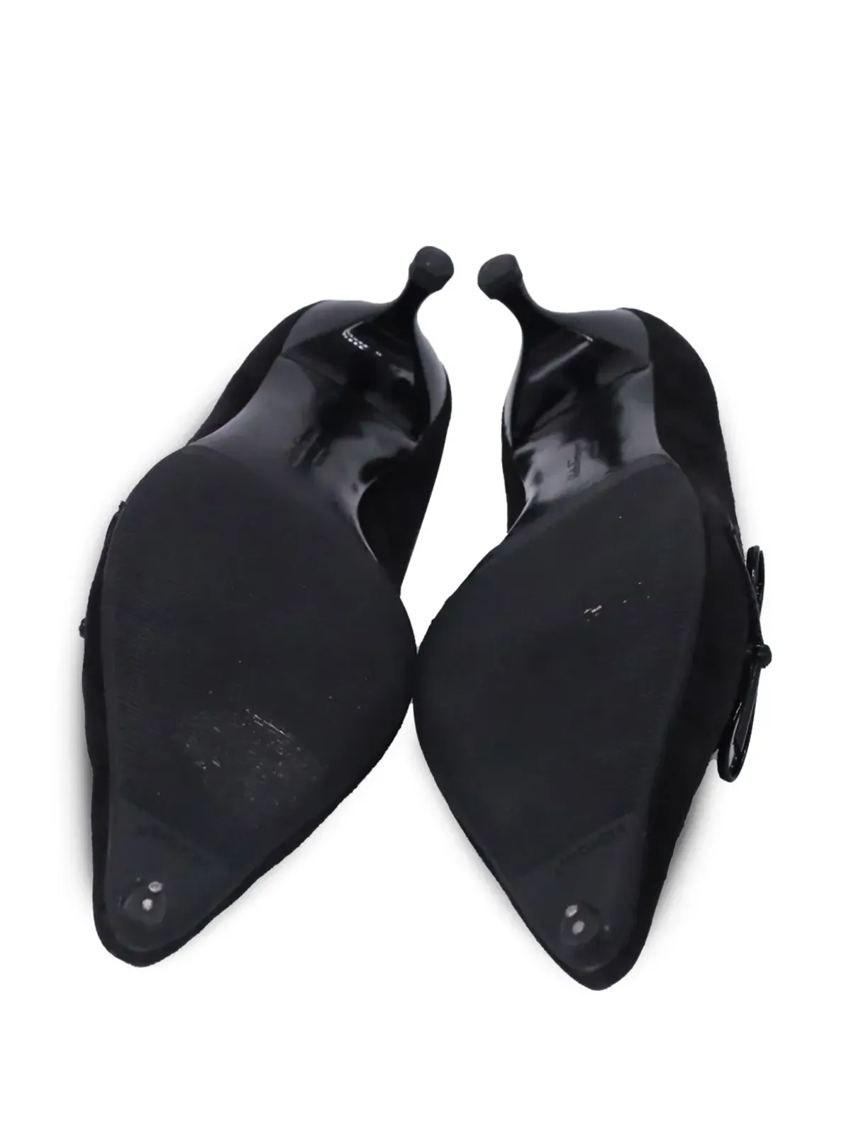 Ferragamo Pre-Owned ボウ・カットアウト・ディテールパンプス - ブラック - 画像5