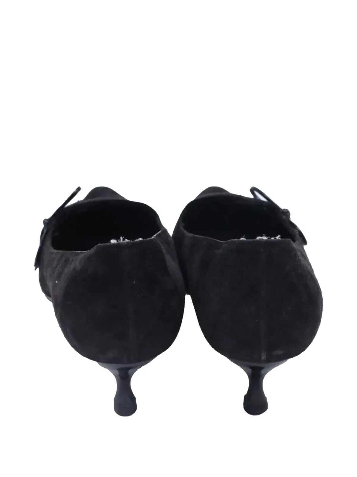Ferragamo Pre-Owned ボウ・カットアウト・ディテールパンプス - ブラック - 画像3