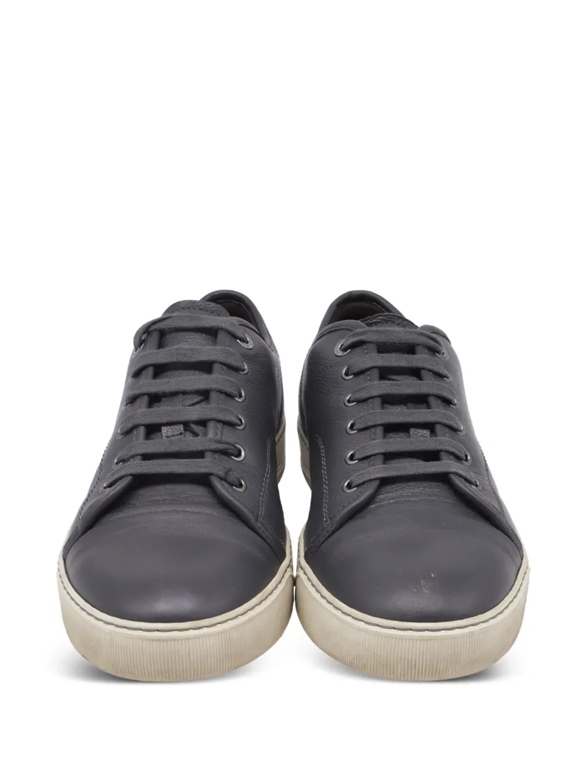 Lanvin Pre-Owned DBB1 ローカット レースアップ スニーカー - グレー - 画像4