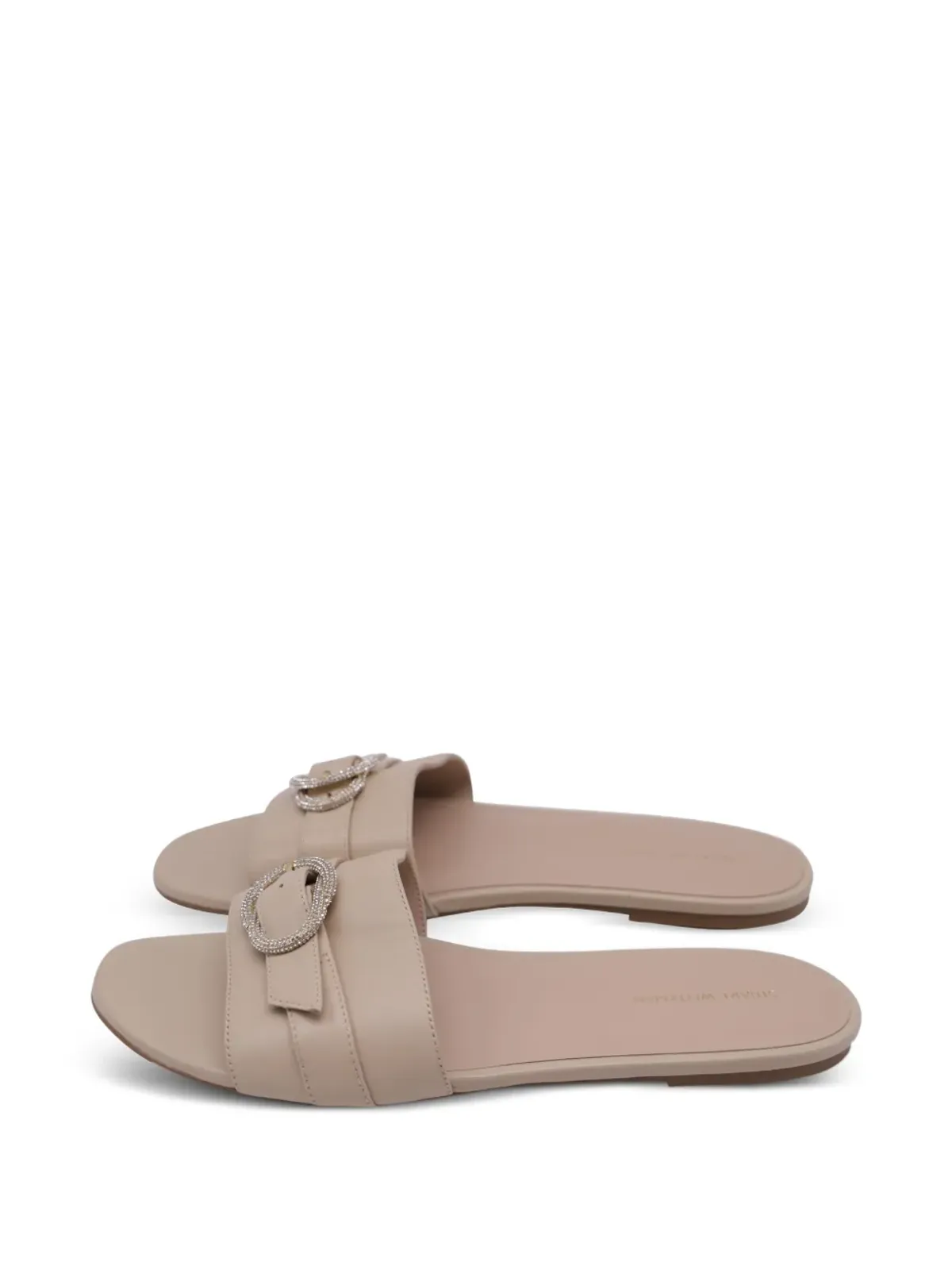 Stuart Weitzman クリスタル装飾 ラウンドトゥ・スライド - 画像4