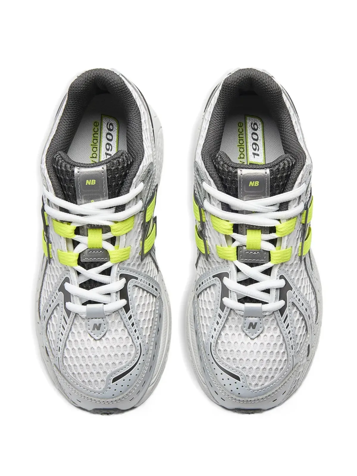 New Balance Kids 1906 メタリックエフェクト レースアップスニーカー - 画像5