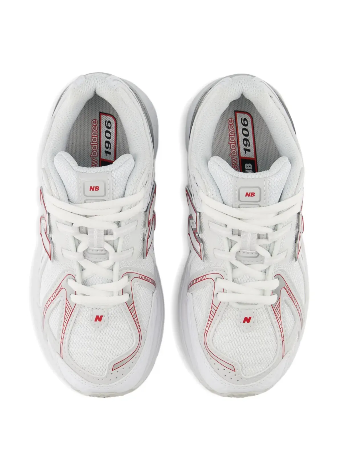 New Balance Kids 1906 レースアップ・パネルドスニーカー - ホワイト - 画像5