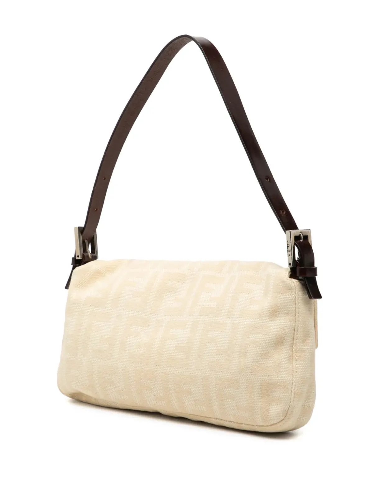 Fendi Pre-Owned Zucca Canvas バゲット ショルダーバッグ - ブラウン - 画像3