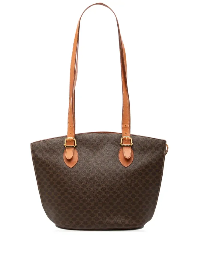 Celine Pre-Owned Celine Pre-Owned 1999 マカダム コーテッドキャンバス ショルダーバッグ ブラウンの商品画像