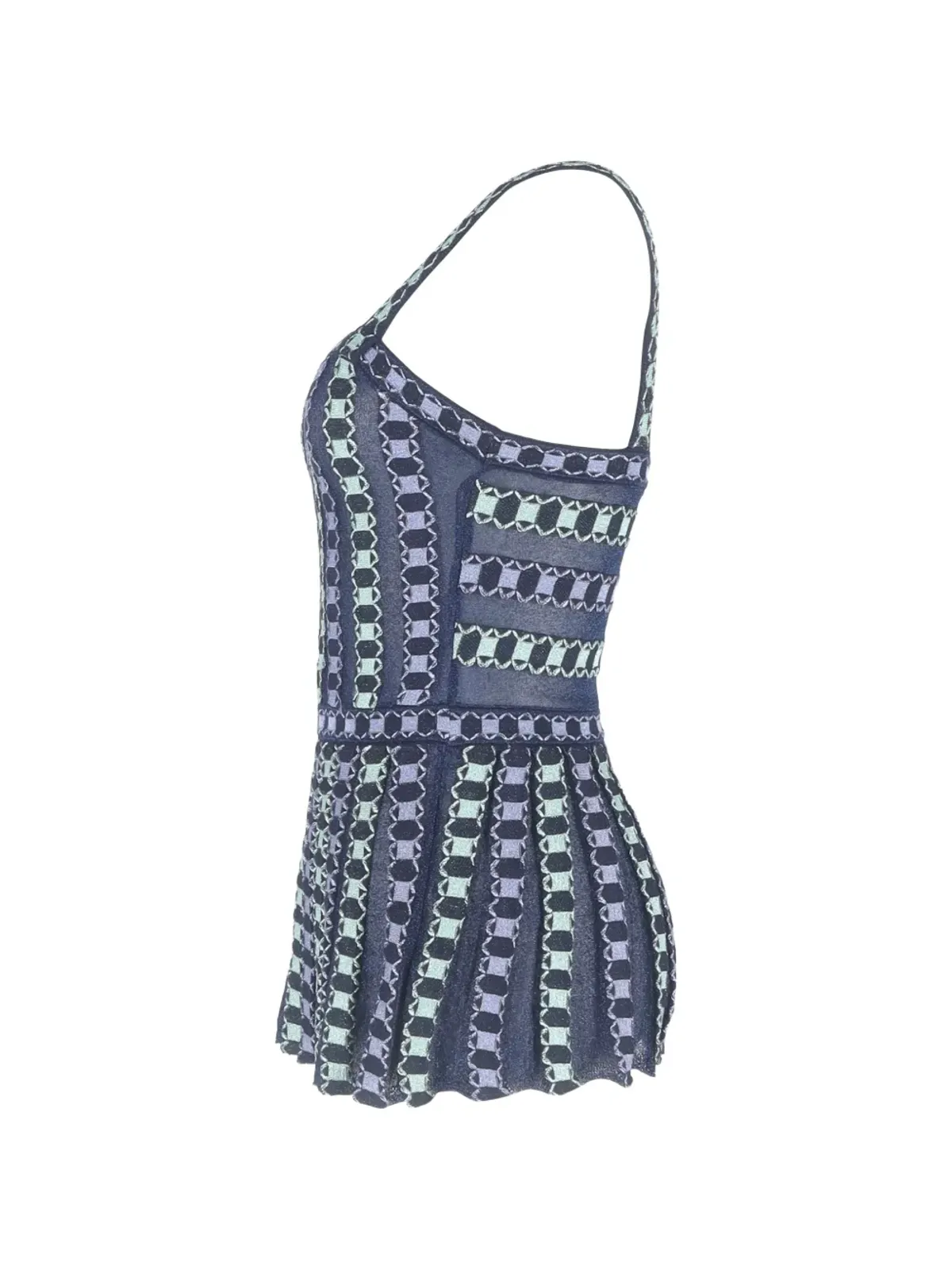 Missoni Pre-Owned chain-print top - Blue - 画像2